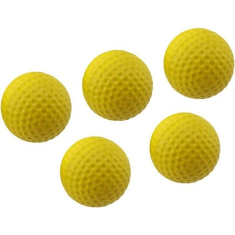 Set mit 5 Indoor-Trainingsbällen, hochelastische Bälle, Outdoor-Trainingshilfebälle (gelb) (1/5)