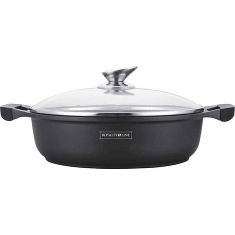 Royalty Line RL-BS28M Bratentopf schwarz 28 cm 5,7 L