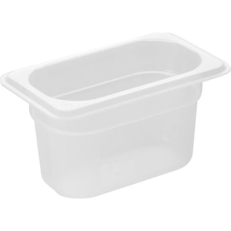 Bac en polypropylène GN 1/9 100 mm - 108 x 100 x 100 mm - NISBETS ESSENTIALS (1/5)