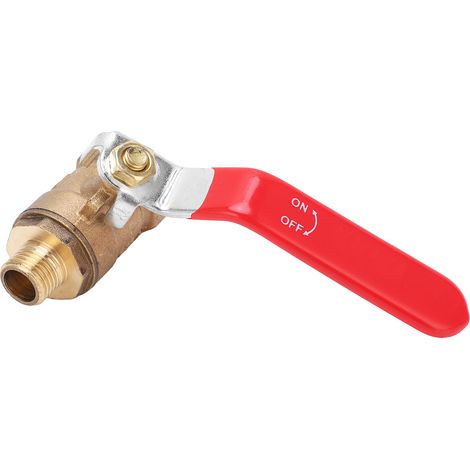 Air Compressor Ball Valve Cast Copper 1/2in Female Thread 1/4in Male Pipe Fitting Accessory (1/5)