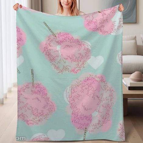 Couverture de lit en polaire, douce et chaude en microfibre pour le printemps, décoration intérieure stylée, cadeau parfait pour femmes et hommes, 6080 pouces (1/4)