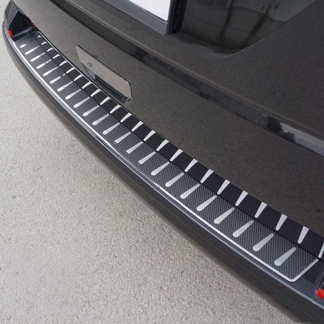 Protection Seuil de Pare-Chocs Arriére Compatible avec VW Transporter T6 2015-22 CF (1/5)