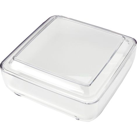 Guzzini Copriformaggio Quadrato Gocce, Trasparente, 25.5 x 25.5 x h11.5 cm (1/5)