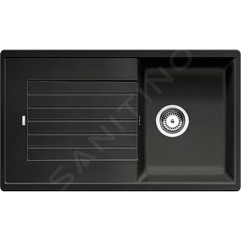 Blanco Zia 45 - Évier en silgranit, 860x500 mm, noir 526011 (1/2)