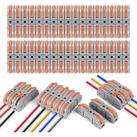 Connecteur de câble SPL-1 34 pièces – Levier de commande – Conducteur 4mm² – Matériaux PA66 et cuivre nickelé – Pour câblage électrique (1/5)