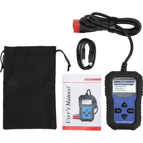 Tool of Diagnostic of car KW350 OBD2, portatif with retro-lighting of replacement for Seat Leon Ateca Ibize Altea (1/5)