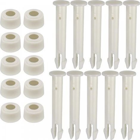 10 Pièces Goupilles en Plastique pour Intex Round Metal Frame Pools Pièces de Rechange pour Joints de Piscine pour Joints de Piscine,Remplacement de pièces de Rechange Joint Pins (1/5)