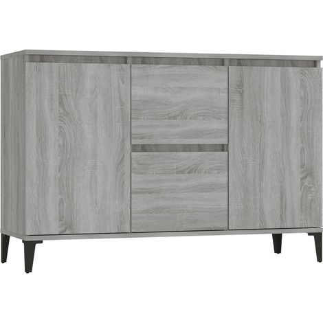 Credenza cassettiera cassettiera mobile contenitore organizer cucina soggiorno salonsonoma 104 x 35 x 70 cm derivati del legno grigio 020036279