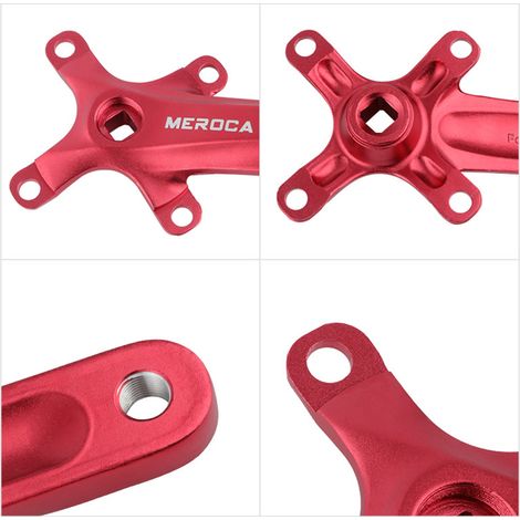 VTT bras de manivelle carrés droit gauche avec boulons 170MM 104 BCD pédalier de vélo vtt en alliage d'aluminium pour 8/9/10/11 vitesses (1/4)