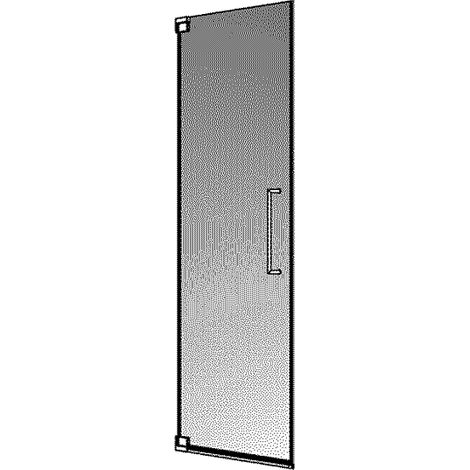 Avito Vario Drehtür 1000x2000mm 1-teilig, links, Glas H1, cenit chrom