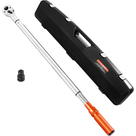 VEVOR Llave Dinamometrica de Clic Accionamiento de 3/4" 136–814 Nm 48 Dientes ±3% de Alta Precisión Juego de Llaves Dinamometricas de Doble Dirección con Escalas de Doble Rango para Reparación (1/5)