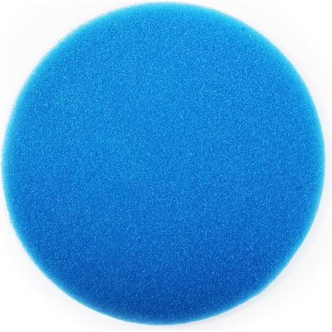 Mousse filtrante ronde 39 cm sans trou bleue