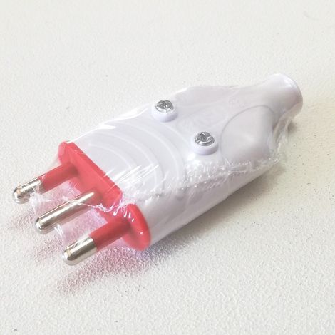Rosi spina volante mobile bianca 2p+t 16a 250v (1/2)