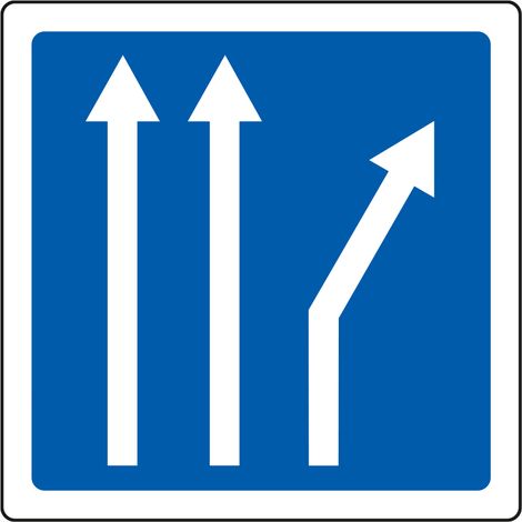 Panneau Indication C24b – Voies affectées personnalisable – Carré Classe 1 350 mm – Gamme BRETAGNE (1/5)