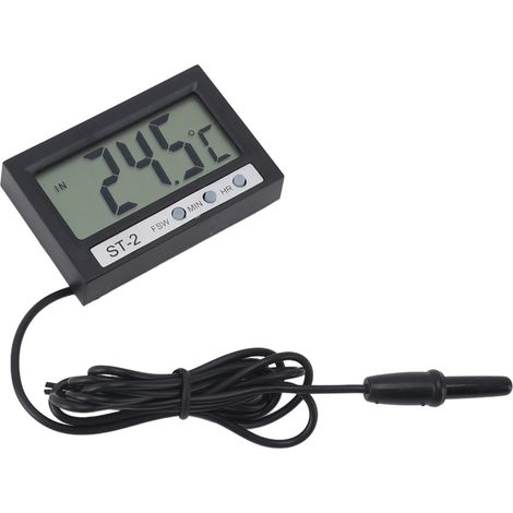 Thermomètre numérique précis pour voiture, interne et externe, double température, pour Aquarium, réfrigérateur, laboratoire (1/5)