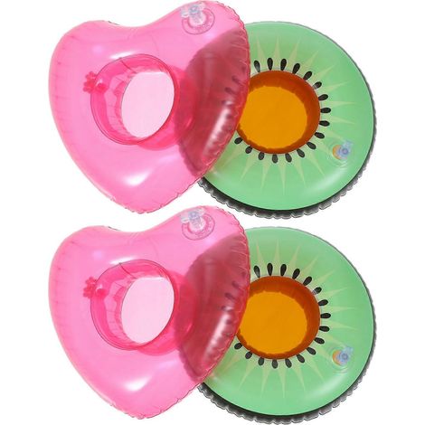 Porte-gobelets gonflables, porte-gobelets de piscine, porte-gobelets de voiture, ensemble de 4 pièces, flottants (1/5)