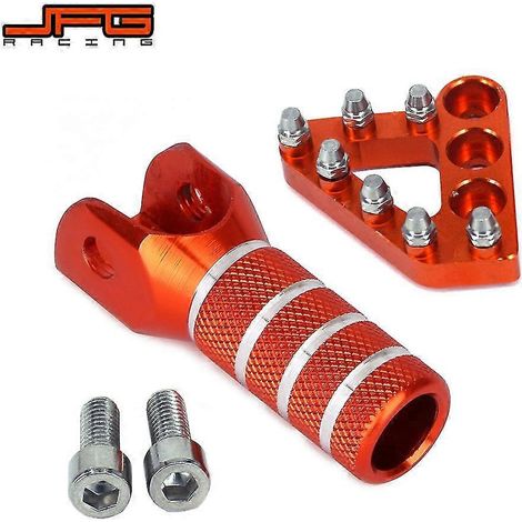 Levier de frein arrière, pédale, repose-pieds, embouts de sélecteur pour KTM EXC, EXCF, XC, XCF, XCW, XCFW, SX, SXF, MX 125, 250, 350, 530, SMC 690, 950, 990 - Repose-pieds bleu (1/5)