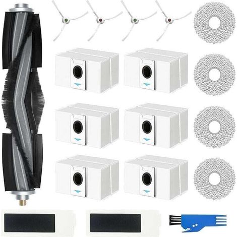 Kit Accessoires pour Deebot T20 Omni / T20e Omni: 18 Accessoires de Rechange pour Robot Aspirateur - 1Brosse Principale, XU, 6Sacs de rechange à (1/4)
