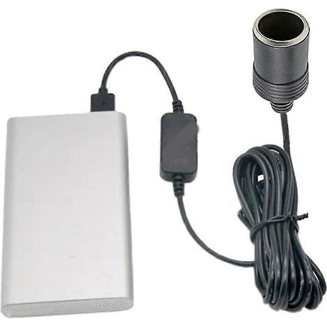 Convertisseur USB 5V vers 12V, alimentation allume-cigare, adaptateur pour enregistreur (1/5)