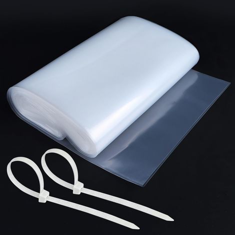 Tuyau de Gouttière Provisoire LDPE Tuyau Descente Rouleau 20cmx10m  Tuyaux de Gouttière de Rechange Transparent Pour Raccordement de Tuyaux Réutilisable (1/5)