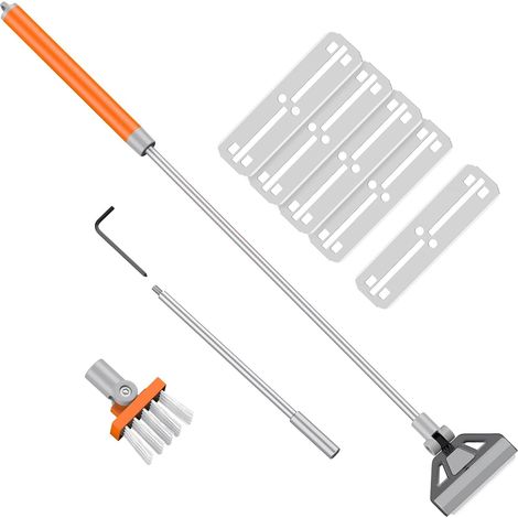 Grattoir à Algues pour Aquarium 2 en 1, 66cm Nettoyeur vitre Aquarium avec Brosse (1/5)