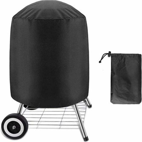 Copertura Impermeabile per Barbecue, (61 × 70 cm)BBQ Grill Cover,Barbecue all'aperto Grill Cover,Tessuto Oxford 210D,Copertura per Barbecue anti-UV con cinghia Laterale Antivento (1/4)
