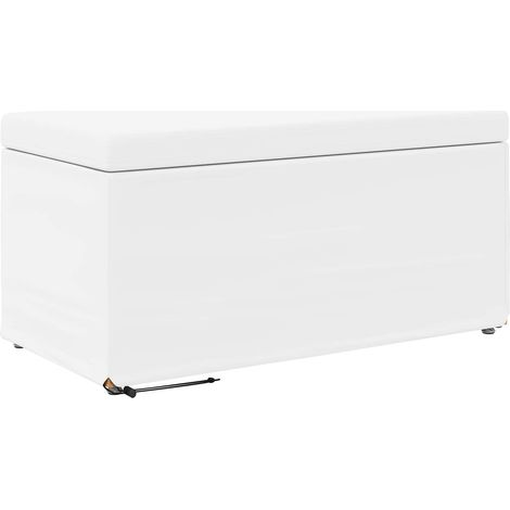 Stool White 81 x 41 x 40 cm Faux Leather and Engineered Wood vidaXL