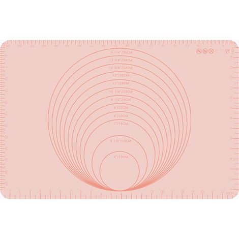 Tapis de cuisson en silicone avec balance, planche à pâte antiadhésive pour pétrir et étaler la pâte (1/5)