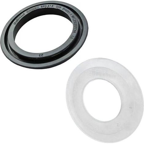 Kit de joints de lavabo 2 pièces, adapté aux joints de chasse d'eau, tuyaux de chasse et cloches de levage Geberit, pièces de rechange (1/4)
