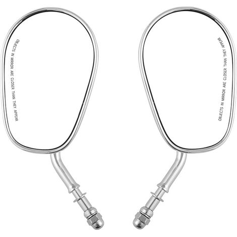 Rétroviseur moto rétroviseur Harley rétroviseur haut de gamme entièrement en métal rétroviseur Harley Couleur argent (1/5)