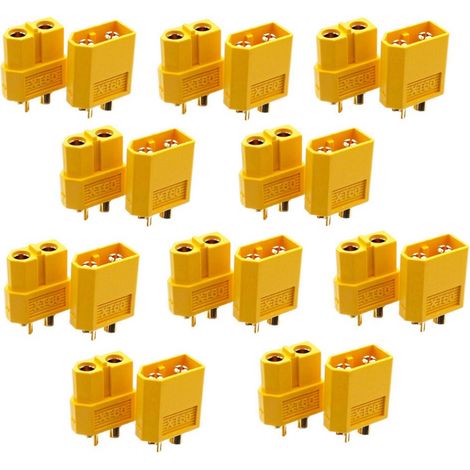 10 paires XT60 prise mâle femelle connecteurs pour RC drone FPV batterie LiPo (1/5)