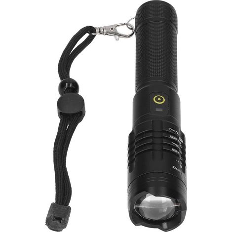 Lampe poche LED rechargeable 5000LM – 5 modes – tactique – portable – camping extérieur urgence (1/4)