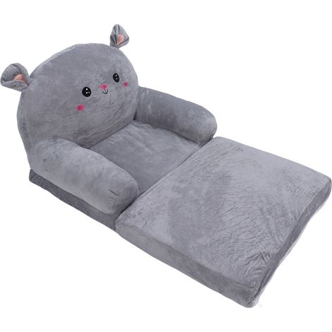 GARRYFIZH 2 en 1 dessin animé enfants canapé pliant tissu et éponge ventiler dessin animé enfants rabattable canapé ouvert pour bébé enfants enfants 2 couches