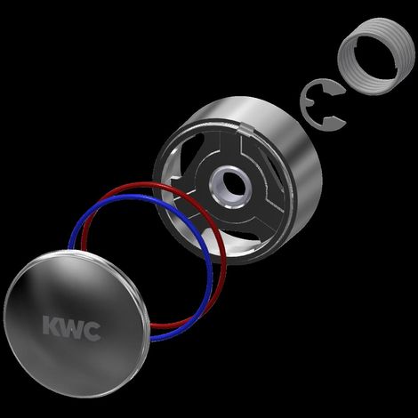 KWC Druckkappe, F3, Waschen, 2030042894 (1/2)