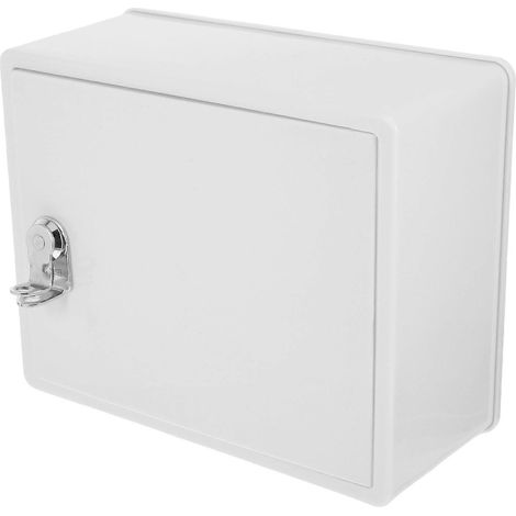 Boîte à lait murale verrouillable, conteneur de rangement extérieur pour lait et clés, boîte de distribution élégante pour la maison, conception polyvalente, fixations multiples (1/5)