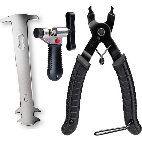 Outil De Réparation De Chaîne De Vélo Pour 7, 8, 9, 10, 11, 12 Vitesses, Ensemble Pince Pour Chaîne De Vélo + Coupe-Chaîne + Outil De Réparation (1/5)