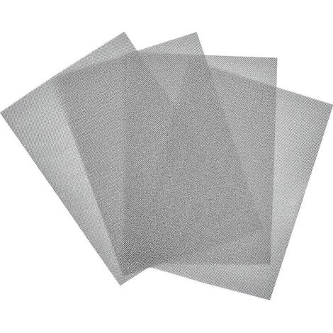 Tôle en acier inoxydable 304, 4 panneaux de treillis métallique 20 mailles, grille anti-rongeurs et insectes pour aérations, maison, cuisine, jardin, 210 x 300 mm (1/4)