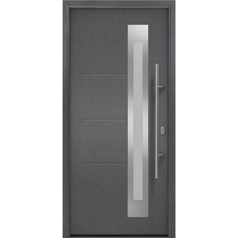 Hörmann Ecostar Haustür "ISOPRO IP 780S", anthrazit metallic (CH 703), 110 x 210 cm (B x H), DIN Rechts