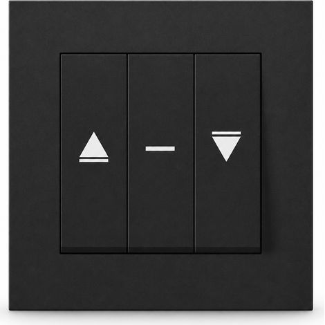 Triple volet roulant encastrable 80 mm 16A noir