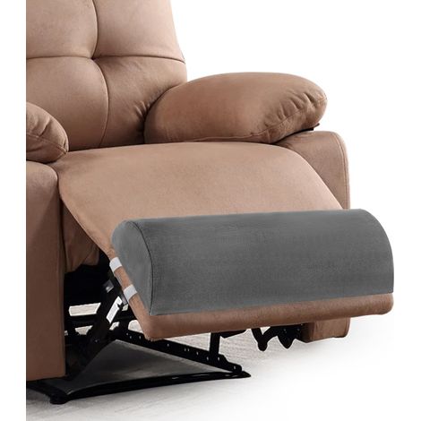 Coussin demi-cylindre multi-usages en mousse mémoire et peluche, pour pieds et dos.58x25x10cm (1/5)