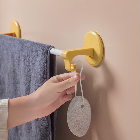 Wandhandtuchstange, Wandhandtuchhalter, Handtuchhaken, Türhandtuchstange für Bad und Küche (1/5)