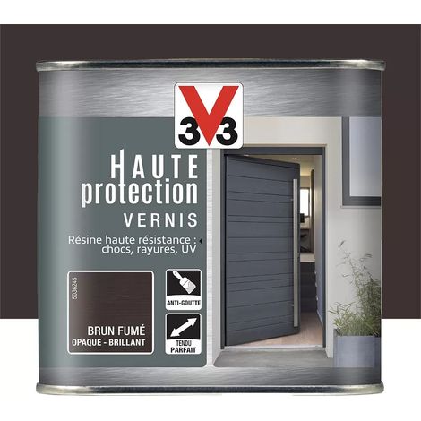 Vernis Haute protection V33 Brun Fumé Brillant 0,75 L (1/2)