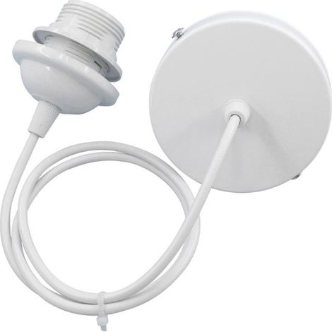 Lot de 5 douilles pour suspension E27, accessoires pour suspension E27, accessoires pour suspension E27 avec câble de 120 cm, pour bar, café, magasin (1/4)