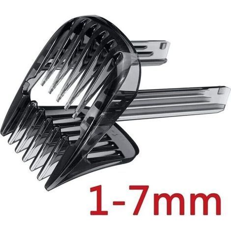 Trimmerkamm für Philips HC9450, HC9490, HC9452, HC7460 und HC7462, verstellbarer 1–7 mm Ersatztrimmerkamm (1/2)