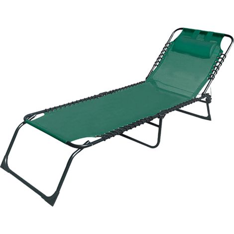 Marbueno Tumbona Plegable Acero Con Cojin Jardin y Piscina (1/3)