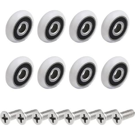 8 galets de porte de douche de (25mmM5screw) (1/5)
