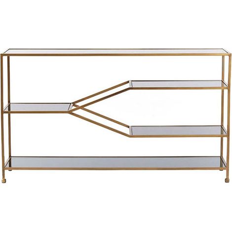 Console Aino verre bronze antique 140x35x80cm