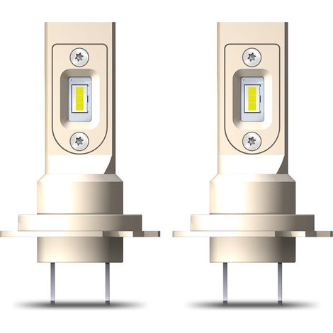DISCORAMA COPPIA LAMPADINE SIRIUS LED H7 H18 R LUCE BIANCA FREDDA 6000K OELED REGOLABILE (1/4)