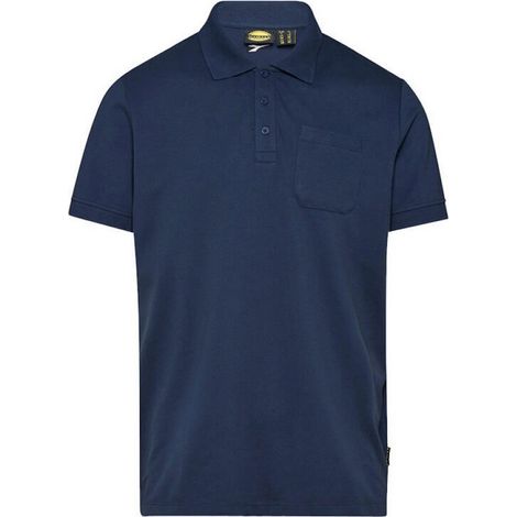 Polo da Lavoro Industry Blu a Manica Corta Uomo Maglia Professionale - TAGLIE: M