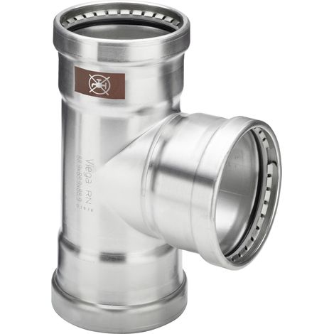 Pièce en T avec SC Temponox XL 1718XL en acier inoxydable 88,9 x 54 x 88,9 mm